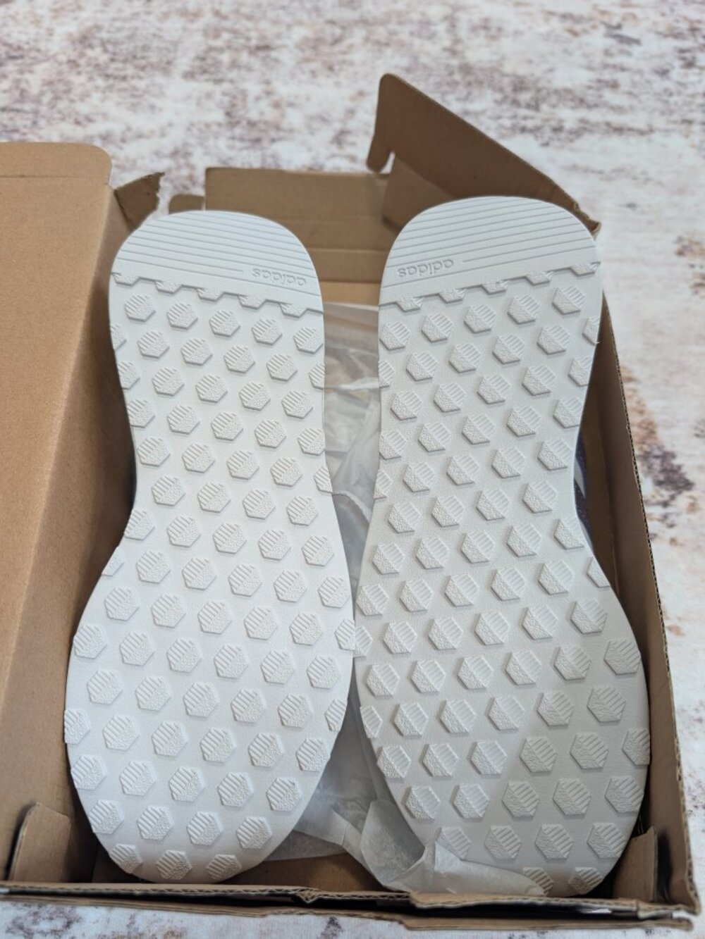 NWT Adidas Run 60s 2.0 Women’s Size 6.5 – White/Lavender – Tags & Box - Picture 7 of 7